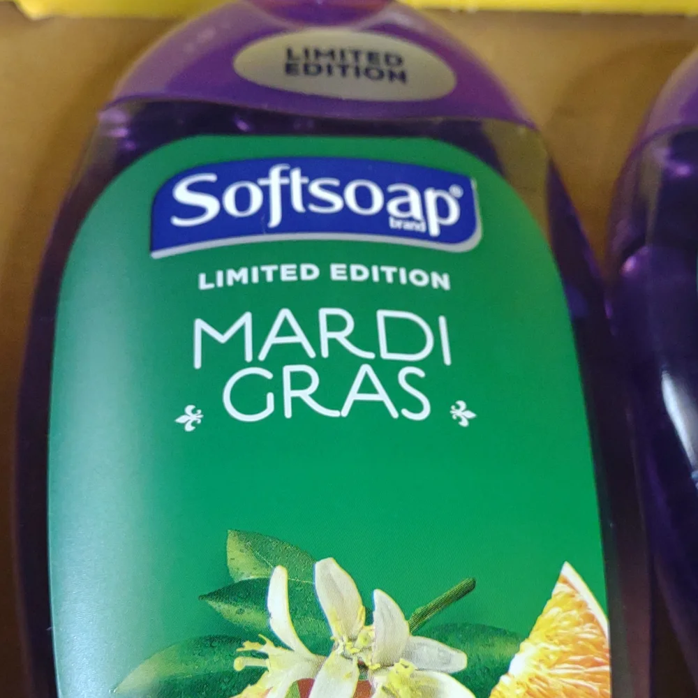Soft soap limited edition Mardi gras purple body wash biodegradable ph balanced - Picture 3 of 5